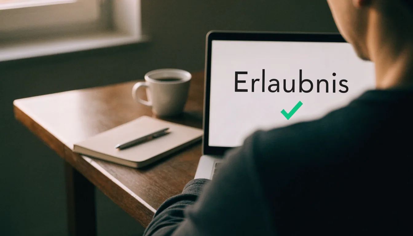 Ein hölzerner Richterhammer liegt auf einer polierten Holzplatte, dahinter ein unscharfes Fenster mit Tageslicht.