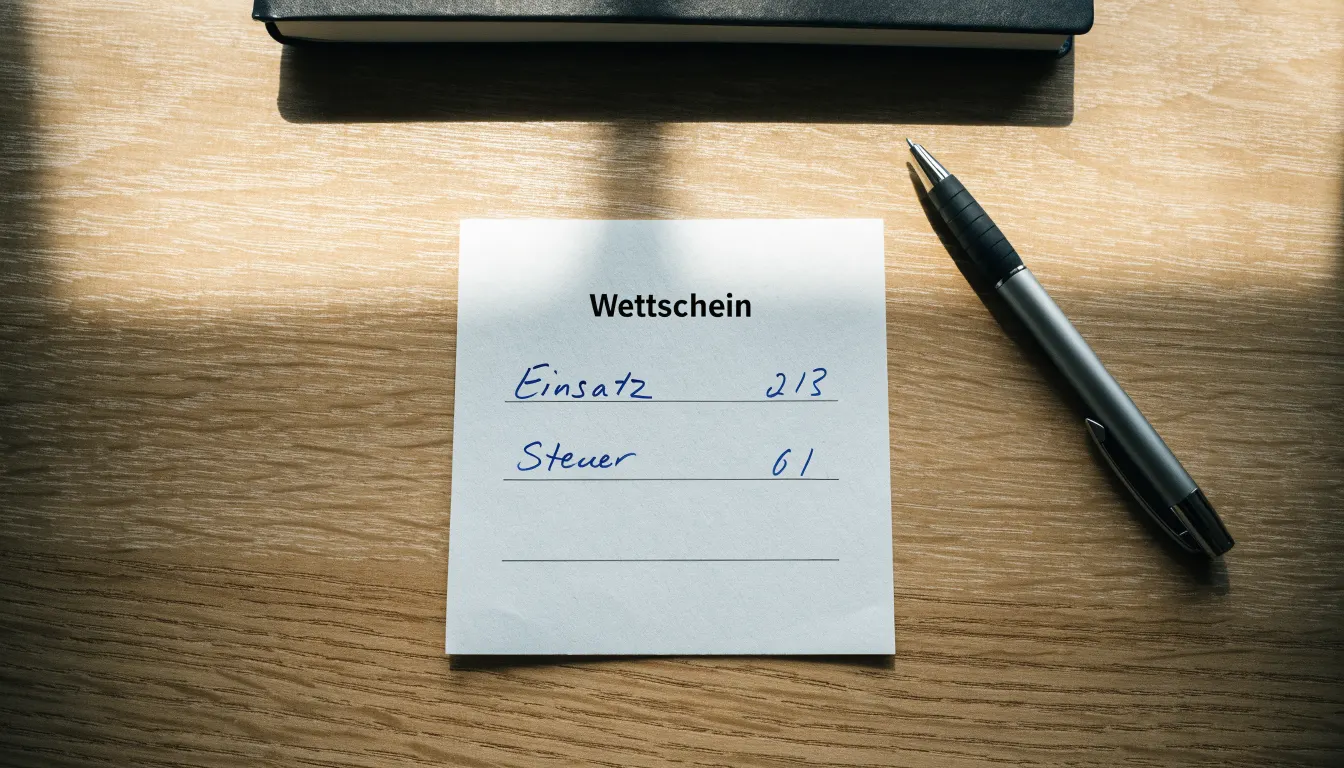 Ein Richterhammer aus Holz liegt auf einer polierten Tischplatte, dahinter verschwimmt ein heller Raum.